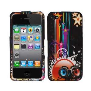 Shooting Star Rubberized Snap on Design Hard Case Faceplate for Apple 
