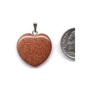  Goldstone 20mm Heart Pendant Arts, Crafts & Sewing