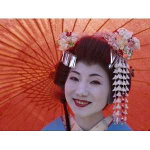  Portrait, Apprentice Geisha (Maiko), Woman Dressed in 