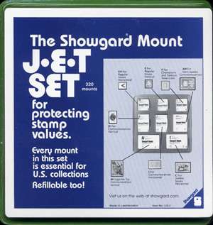 Showgard Mounts Black Background Jet Set with tray and eight sizes for 