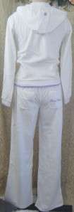 JOGGING SUIT S M L XL VELOUR HOODED ROCAWEAR TRACKSUIT WARMUP ATHLETIC 