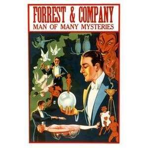  Vintage Art Forrest & Company Man of Many Mysteries 