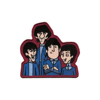  The Beatles Yellow Submarine Cartoon Faces Iron On Patch 