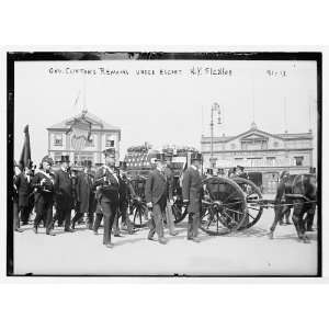  Caisson in Gov. Clintons funeral parade,New York