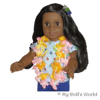 Your American girl will be a tropical beauty in this set of 2 
