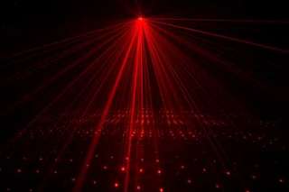 American DJ Micro Galaxian DJ Laser Light 200 Beams Club Green and Red 