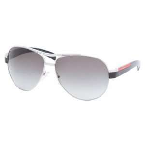 Prada Sps50i Silver / Gray Gradient Sunglasses