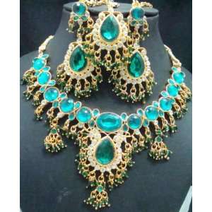  Belly Dance Indian Jewelry Set  Green Arts, Crafts 