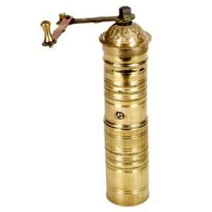 Brass Coffee Mill (Long) Turkish Coffee Grinder [Decorative Only 