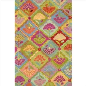 Dash and Albert Rugs Hooked Field of Flowers Wool Contemporary Rug