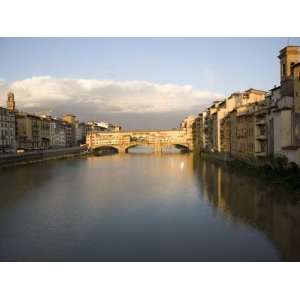 Arno River and Ponte Vecchio, Florence, Tuscany, Italy 