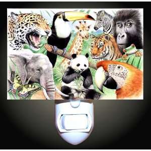   Jungle Animals of the World Decorative Night Light