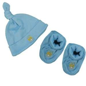 Manchester City FC. Hat and Booties Set 0/3 months