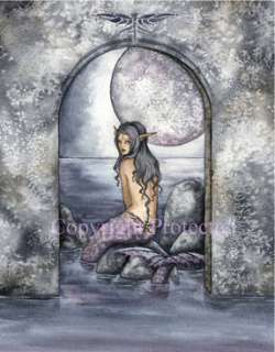 Dragonfly Amy Brown 5X7 Mermaid Art Card  