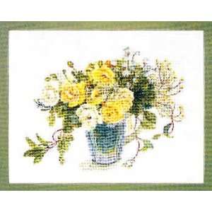 Yellow Roses kit (cross stitch): Arts, Crafts & Sewing