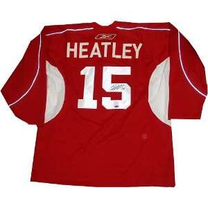  Dany Heatley Signed Jersey   Ottowa Senatora Red Practice 