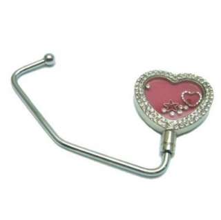  Glitter Heart Crystal Purse Hanger   Nice gift for Your 