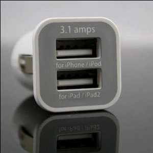  USAMS Compact High Output Dual USB Car Charger   3.1A 