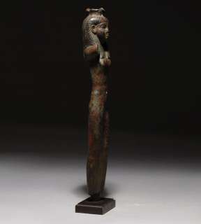 Ancient Egyptian Masterpiece Bronze Isis Statue  