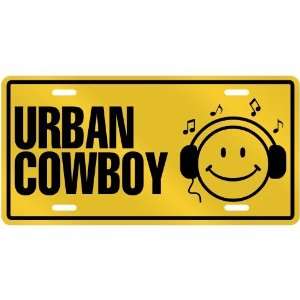   LISTEN URBAN COWBOY  LICENSE PLATE SIGN MUSIC: Home & Kitchen