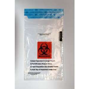 Uniflex Inc Speci gard Specimen Transport Bag W/biohazard Logo 6 X 10 