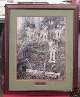 FRAMED PRINT WOLFS ECHOES by ANDREW KISS  