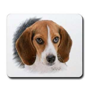  Beagle close up Pets Mousepad by  Office 