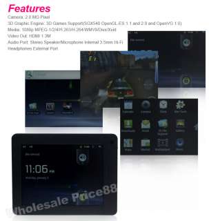 Android 2.3 Samsung S5PV210 Tablet PC 4GB ROM 1.2G PA15  