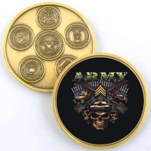 ARMY RANK E 5 SERGEANT PHOTO CHALLENGE COIN YP357 