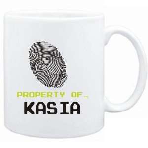  Mug White  Property of _ Kasia   Fingerprint  Female 