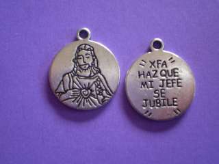 CHRISTIAN Charm / Medal JESUS CHRIST x 2 WHOLESALE  