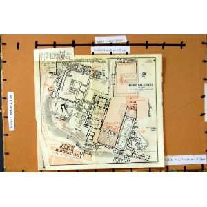  Map 1909 Plan Mons Palatinus Circus Maximus Rome