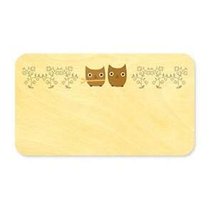  Owl Vows Place Card   Real Wood Wedding Stationery Health 