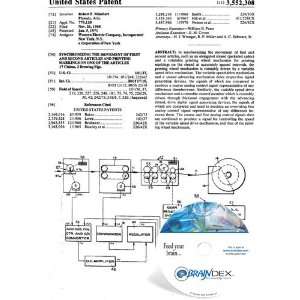com NEW Patent CD for SYNCHRONIZING THE MOVEMENT OF FIRST AND SECOND 