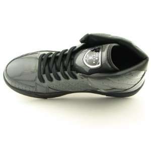 FILA Phalanx Syn Gray Patent Leather Hi Basketball Mens Shoes $100 