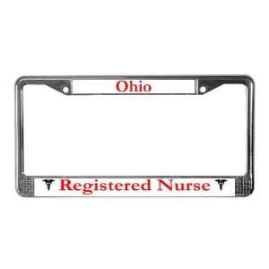  Ohio Registered Nurse License Plate Frame by  