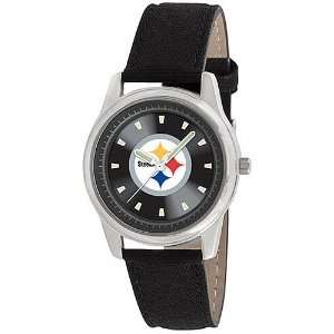  Gametime Pittsburgh Steelers Womens Fabric Strap Watch 
