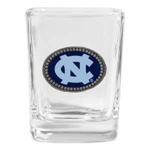   UNC Logo Square Shot Glass   NCAA College Athletics: Sports & Outdoors