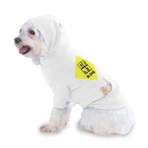 INMATE CROSSING Hooded (Hoody) T Shirt with pocket for your Dog or Cat 