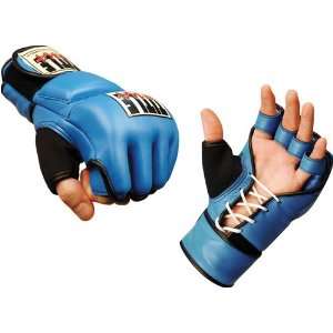  TITLE PRIDE STYLE FIGHT GLOVES BLUE, L: Sports & Outdoors