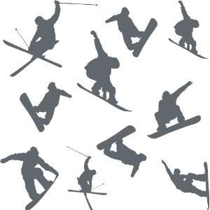  Action Snow Sports Pack Removable Wall Sticker