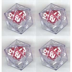  20 Sided Double Dice (set of 4) Toys & Games