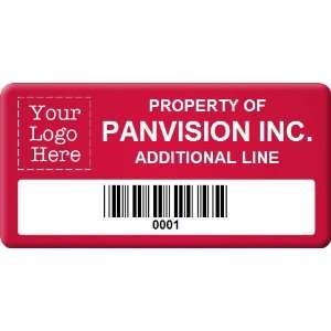  Custom Asset Label With Barcode, 1.5 x 3 Cold Temp Paper Labels 