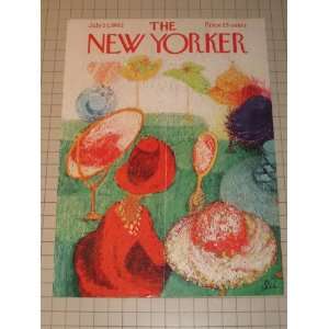  1962 The New Yorker Magazine Cover Hat Shop   Woman 