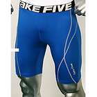 Take Five Mens Compression 048 Sports Under Layer Short Pants Blue