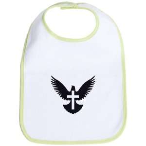  Baby Bib Kiwi Dove with Cross for Peace: Everything Else