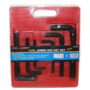  Cal Hawk Tools 6Pc CR V Steel Jumbo Hex Key Set Metric 