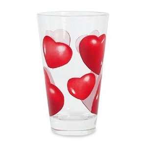   Products Design Red Hearts Tumbler Glass 