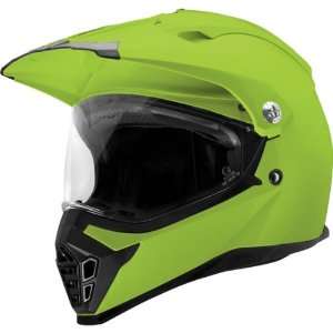 SparX Solid Nexus Motocross Motorcycle Helmet   Fluorescent Green 