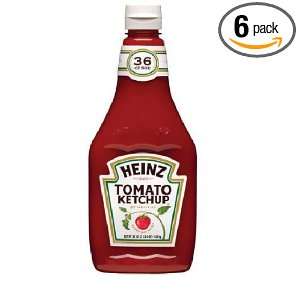 Heinz Tomato Ketchup, 36 Ounce Bottles (Pack of 6)  